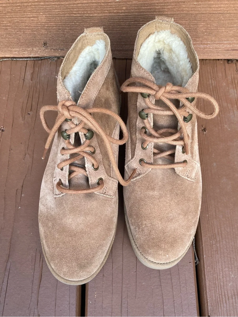 UGG Suede Lace-Up Boots